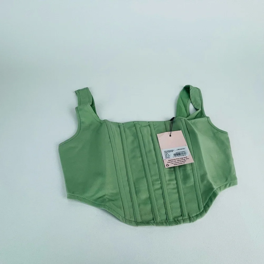 CORSET CROP TOP
Green - Picture 5 of 6